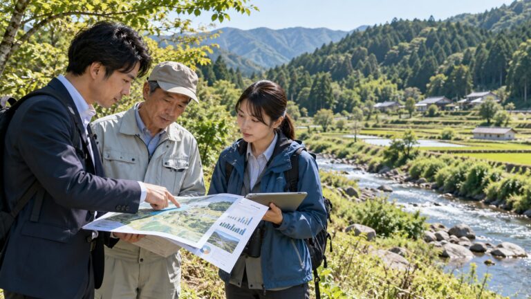 自然資本の評価と事業運営を表したAI生成イメージ